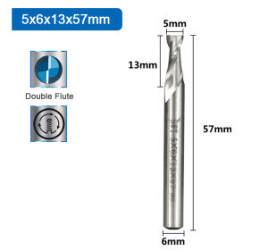 XCAN HSS 2 Flute Straight Shank End Mill 2mm-12mm Carbide Milling Cutter Spiral Router Bit CNC Tool for Aluminum Stainless Metal