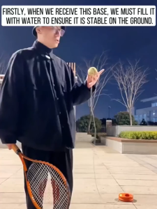 FED Tennis Rebound Trainer for Children Single Player Straightening Tennis Racket Adult College Student Self Playing Artifact Beginner