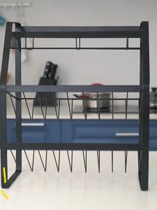 Stainless Steel Spice Rack Seasoning Bottle Rack Kitchen Organizer Storage Rack Rak Condiment Rak Rempah Dapur