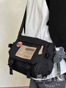 Japanese Style Workwear Vintage Messenger Bag Male Trendy College Students Class Single-Shoulder Bag K-style Large-Capacity Crossbody Bag Female
