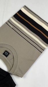 POLICE T-Shirt Salur Bordir Cotton Premium Tebal Pria 53006