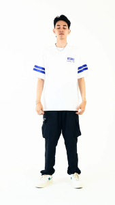 TENDENCIES Tshirt Oversized Osaka Blue Line White