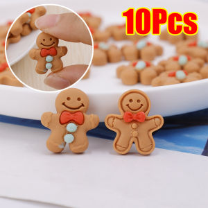 10 cái dễ thương phim hoạt hình nhựa bánh gừng giáng sinh người đàn ông tự làm đồ trang sức Vật liệu kẹp tóc phụ kiện hoa tai
