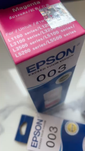 003 ขวดหมึก Epson โทนเนอร์เดิม 65ml สีดำ หมึก epson l3210 Epson L5290 L3250 L3556 L11050 L5590 L3550 L1250 L3256 L3216 L1210 L3550 L1250 เครื่องพิมพ์ถังหมึก