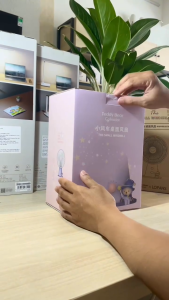 Quạt mini để bàn Lofans M2 tím