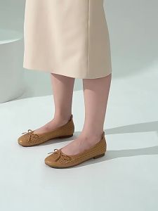 Dép Mở Ngón Chân Trang Trí Nơ Pháp Đế Mềm Thoáng Khí