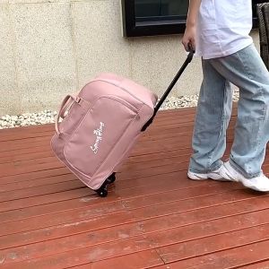 Tas Travel Trolley Bag Dengan Roda Bisa Ditarik Seperti Troli Koper Kapasitas Besar Jumbo