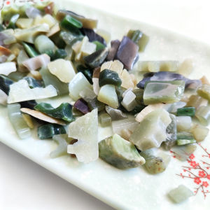 100g Natural Hetian Jade Offcuts Raw Nephrite Jade Scraps for Jewelry Making DIY Craft Aquarium Home Decor Crystal Healing Stone