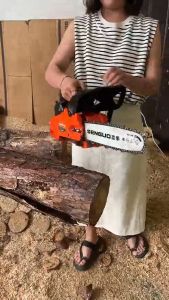 Heavy Duty 12 InchCHAIN SAW GASOLINE 25CC 2 Stroke Engine / Mesin Gergaji potong kayu mesin tebang pokok