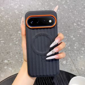 szhaiyu | Luxury PU Leather Matte Protection Phone Case for Google Pixel 11 10 9 Pro XL 9Pro 10Pro 11Pro 10A for Magsafe Magnetic Cover