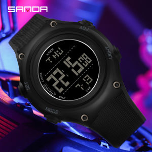 SANDA Fashion Mens Casual Digital Watches Complete Calendar Alarm Clock Waterproof Men Chrono Sport Watch