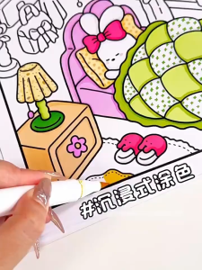 Buy 1 Take 1 Stress-Relief Doodle-Style Coloring Book & Acrylic Marker Set Creative Educational & Relaxing Toy For Kids And Adults Ideal For Casual Art & Diy Doodling Safe & Non-Toxic A Great Gift For Children