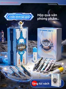 deli | Bộ Văn Phòng Phẩm Viết Hình Lục Giác Chiến Binh Sáng Tạo Khoa Học