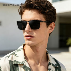 SEEMELO Men’s Polarized Sunglasses Retro Driving Sunglasses Photochromic Sunglasses Square Sunglasses UV400 Clear Vision Sunglasses Cycling Riding Running Glasses for Men