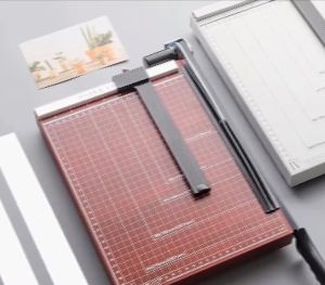 🇸🇬 A4 A5 Heavy Metal Paper Cutter Guillotine Trimmer Sturdy with Adjustment Stopper 1 PC