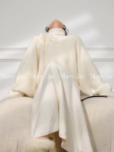 PlumJan | Attractive Off-White Sweater Dress Set