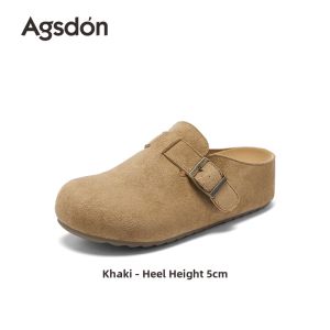Agsdon | Soft Comfortable Outdoor Half Slippers Women Slip-On Thick Sole 1pc