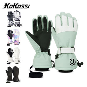 KoKossi Winter Ski Gloves Waterproof Touch Screen Waterproof Motorcycle Snowboard Gloves Men Women Fleece Warm Snow Gloves