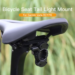 For Garmin Varia RCT715 Bicycle Seat Tail Light Mount Radar GoPro Plastic Adapter Seatpost Bracket Accessory