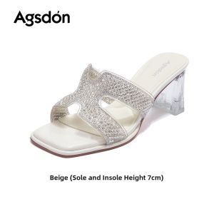 Agsdon | Non-Tiring Stylish Platform Slippers Coarse Heels