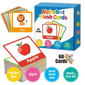 Bộ Thẻ Học Tiếng Anh Thông Minh Flashcard Mini Song Ngữ Anh Việt Giúp Bé Phát Triển Tư Duy Ngôn Ngữ