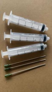 Industrial Graduated Liquid Dispensing Kit Plastic Dispenser with Long Blunt Tip Needle 10ml/20ml/60ml for Ink Refill Lab Reag