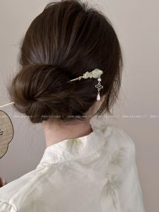 Elegant High-End Chinese Style Hairpin with Tassels Fashionable Hair Accessory for Women in National Wind Material