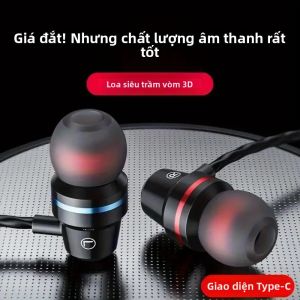 Tai Nghe Có Dây Trong Tai CEYYOR Có Micrô Và Điều Khiển Âm Thanh Giắc Cắm Loại C 35 Mm Cho Điện Thoại Di Động