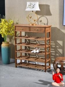XIANMINGYUAN | Tủ Giày Gỗ Sồi Hình Cánh Gà