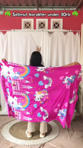 new selimut anak dewasa karakter bulu ukuran 130 x 180 CM doraemon hello kitty kerropi