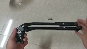 LP Litepro Double Bracket Bicycle Kickstand Adjustable Height Aluminum Alloy for Road Foldable Bike MTB Dual Center Foot Support