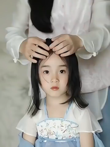 O-New Hanfu Headdress Girls Wig Braid Set Hair Clip + Headband Chinese Ancient Style Hair Accessories
