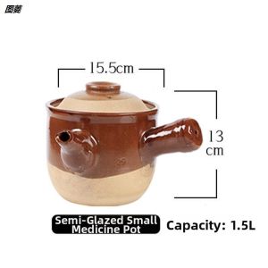 Traditional Flameproof Herbal Medicine Cooking Pot Ceramic Herb Pot