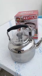 กาน้ำสแตนเลส กาต้มน้ำ กาต้มพกพา สแตนเลสคุณภาพดี  มีเสียงเตือน ใช้ได้กับทุกเตา ใช้สำหรับต้มน้ำชา กาแฟ เครื่องดื่ม ใช้ได้อเนกประสงค์ ขนาด 2 ลิตรCOOKIT