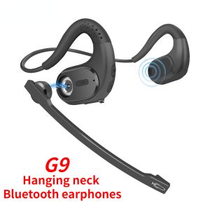 ♥ SFREE Shipping ♥ G9 Bluetooth Headset Sports Wireless Headphones with Removeable Boom Microphone Mute Button Open Ear Bluetooth Earphones