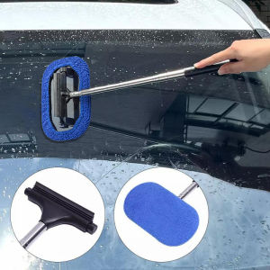 SEAMETAL Retractable Car Windshield Wiper Blade Long Handle Rearview Mirror Window Cleaning Brush Auto Cleaner wiper