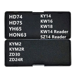 NEW LISHI 2 IN 1 TOOLS HD74 HD75 YH65 HON63 KY14 KW16 KW18 KW14 Reader SZ14 Reader KYM2 KYM2R ZD30 ZD24R