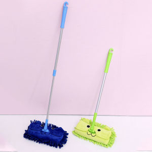 Kids Mini Mop Chenille Broom Baby Housework Toys Kindergarten Kids Small Broom Corner Cleaning Brush