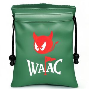 ตลกกอล์ฟของมีค่ากระเป๋าหนัง pu Golf Tee กระเป๋า Drawstring ปิด Golf Ball Tee กระเป๋าถือ ของขวัญที่ดีสําหรับพ่อ