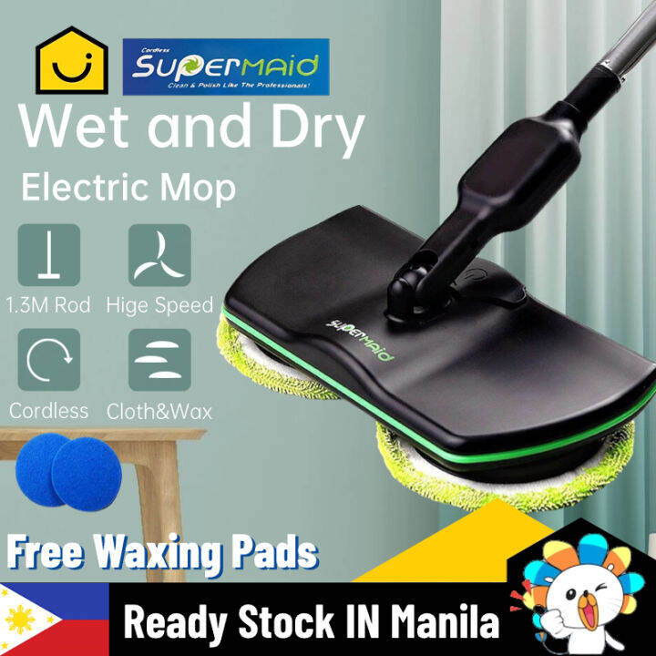 【Free Mop Cloth】SuperMaid Electric Mop Floor Cleaning Electric Mop ...