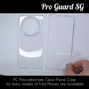 [SG] PC Phone Case Honor Magic V6 Magic V5 Magic V3 Fold Phone Case Clear PC Polycarbonate Hard Transparent Shockproof Casing