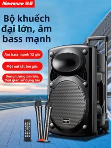 Loa Di Động Bluetooth Newman B12 Có Hai Micro Loa Ngoài Trời Có Âm Bass Mạnh Cho Các Buổi Biểu Diễn Khiêu Vũ Trên Sân Rộng