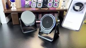Loa Bluetooth 5.3 Từ Tính KEBIDUMEI RGB Với Pin 1200mAh Và Giá Đỡ Điện Thoại Loa Di Động Âm Thanh Nổi Thể Thao Ngoài Trời