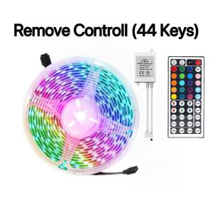 Led Strip Lights 5m x 2Pcs with Remote RGB LED Lights Bluetooth RGB Lights LED Tape Lights with 40-Keys Remote Music