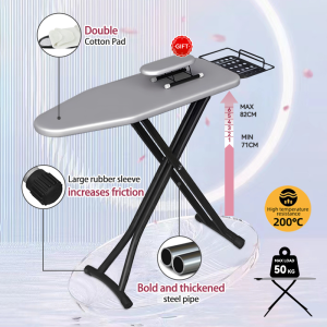 【Ready Stock】ironing board papan gosok baju iron board table foldable,Adjustable height ironing board High temperature resistant fabric(new new upgrade)熨衣服的板