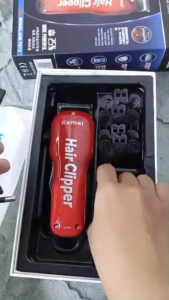 Kemei 707z Mesin Cukur Rambut Listrik Electric Hair Clipper Cordless Barber Rechargable CAS Original