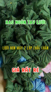 Bao ngón tay lưới - 100 cái lưới mịn may 2 lớp chắt chắn dùng trong chế biến thủy sản