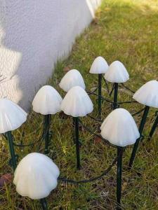 Garden Lawn Lighting Decorative Mushroom LED Solar Powered Ground Plug-In String Lights Full of Stars for Decoration