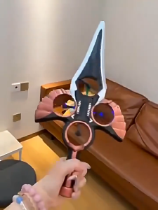 2.4G infrared remote control flying sword toy with multi speed adjustable and one click lifting