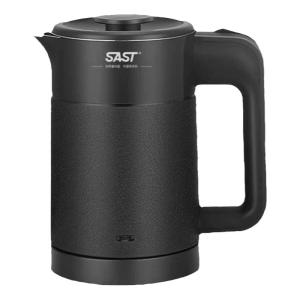 SAST Portable Travel Electric Kettle Mini Storage Tea Set Stainless Steel 0.6L Double Layer Non-Electric Kitchen Appliance